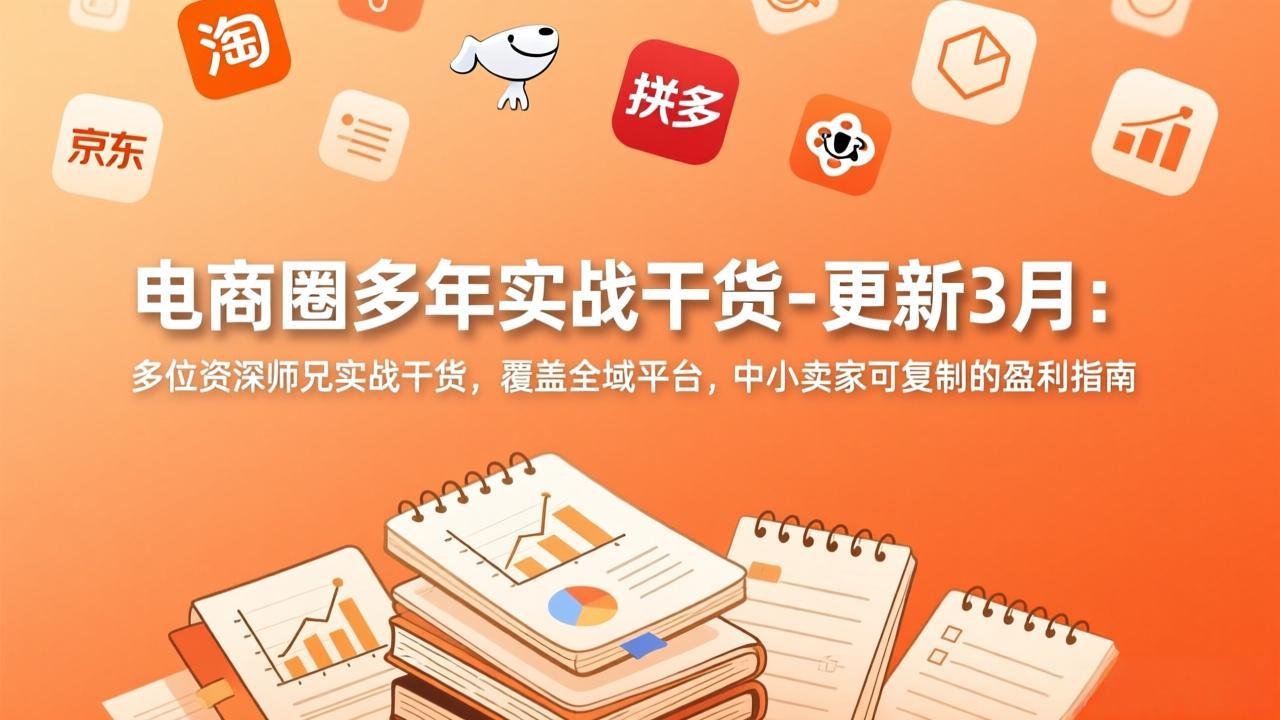 电商圈多年实战干货-更新3月：多位资深师兄实战干货，覆盖全域平台，中小卖家可复制的盈利指南-紫橙网创项目网