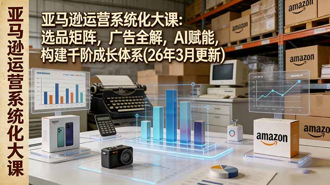 亚马逊运营系统化大课：选品矩阵，广告全解，AI赋能，构建千阶成长体系(26年3月更新)-紫橙网创项目网