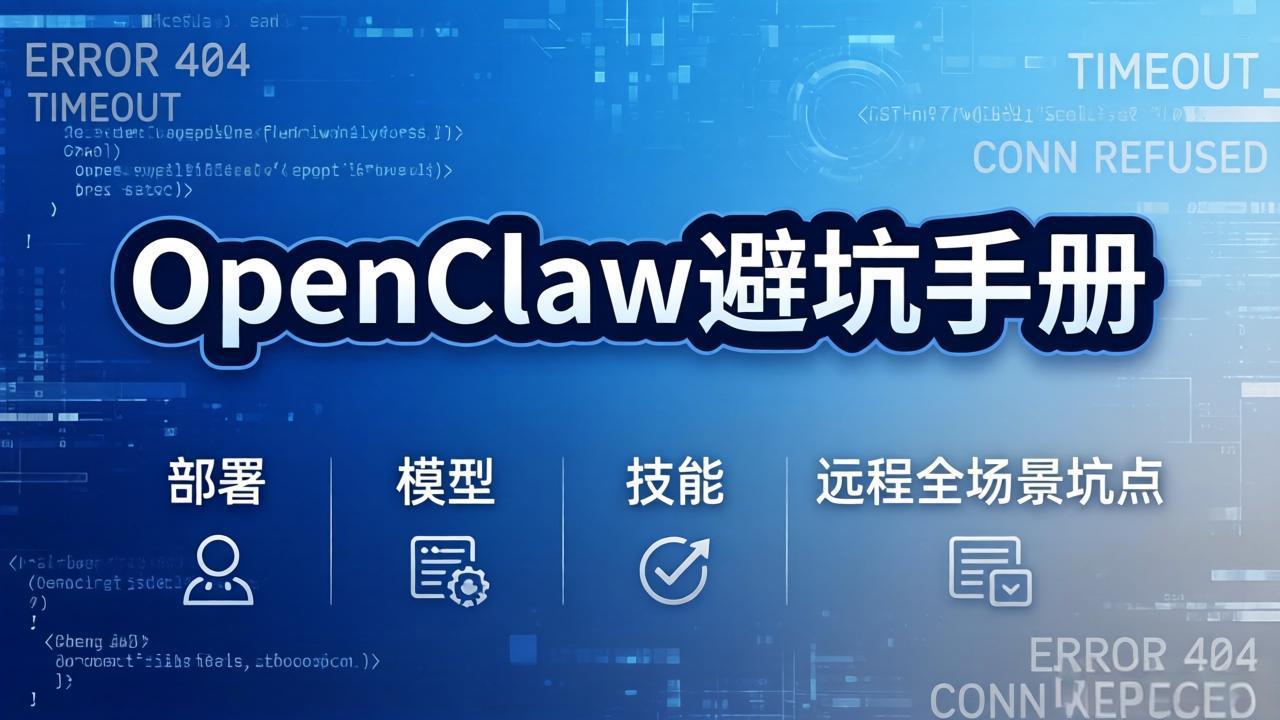 OpenClaw避坑手册：部署+模型+技能+远程全场景坑点，一次性给你说全，少走弯路-紫橙网创项目网