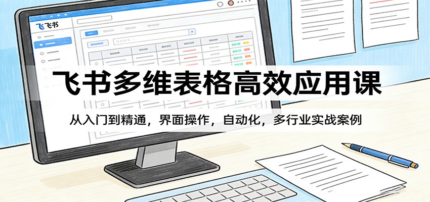 飞书多维表格高效应用课：从入门到精通，界面操作，自动化，多行业实战案例-紫橙网创项目网