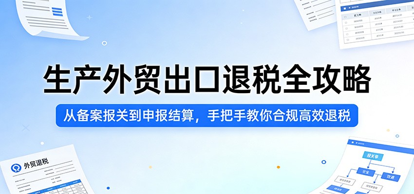 生产外贸出口退税全攻略：从备案报关到申报结算，手把手教你合规高效退税-紫橙网创项目网