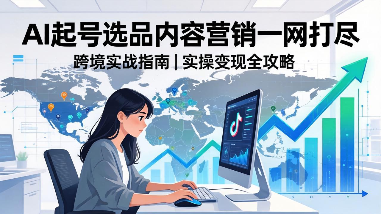 2026 TikTok 跨境AI实操：从零基础到变现全流程，AI起号选品内容营销一网打尽-紫橙网创项目网