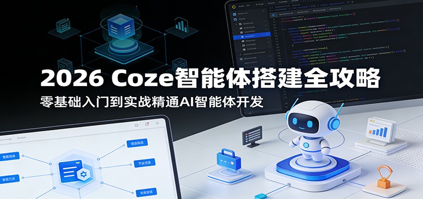 2026 Coze智能体搭建全攻略：零基础入门到实战精通AI智能体开发-紫橙网创项目网