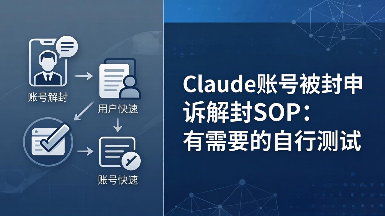 Claude账号被封申诉解封SOP：有需要的自行测试-紫橙网创项目网