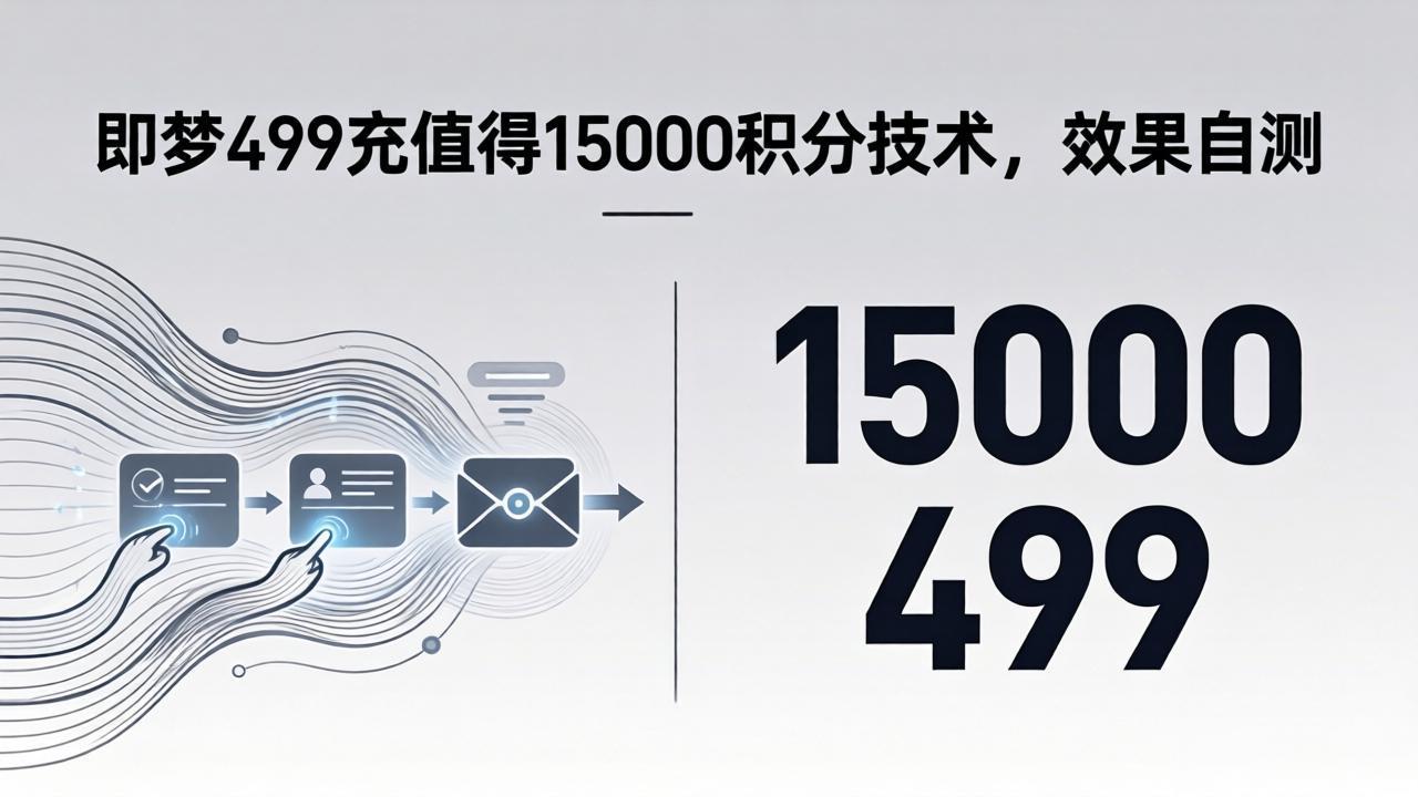 即梦499充值得15000积分技术，效果自测-紫橙网创项目网