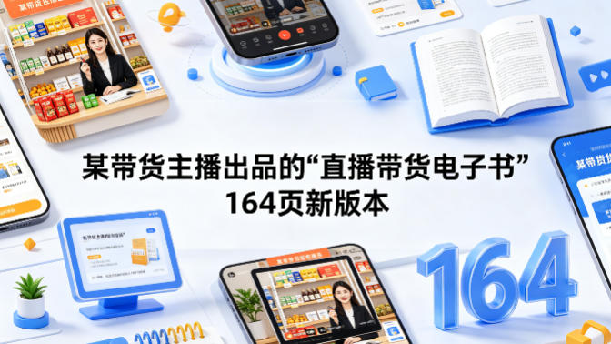 某带货主播出品的《直播带货电子书》164页新版本-紫橙网创项目网