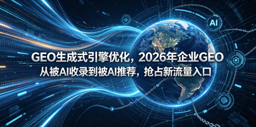 GEO生成式引擎优化，2026年企业GEO从被AI收录到被AI推荐，抢占新流量入口-紫橙网创项目网