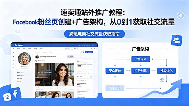 速卖通站外推广教程:Facebook粉丝页创建+广告架构,从0到1获取社交流量-紫橙网创项目网