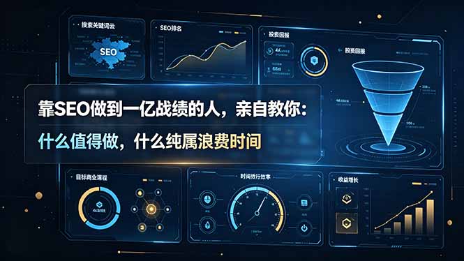 靠SEO做到一亿战绩的人,亲自教你:什么值得做,什么纯属浪费时间【原创双语字幕】-紫橙网创项目网