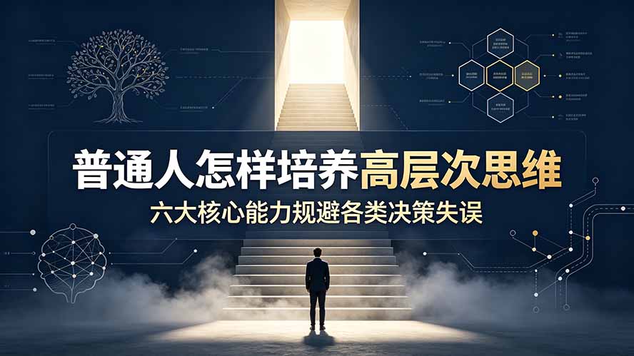付费文章：普通人怎样培养高层次思维，六大核心能力规避各类决策失误-紫橙网创项目网