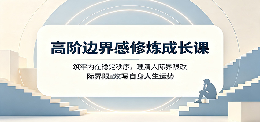 高阶边界感修炼成长课：筑牢内在稳定秩序，理清人际界限改写自身人生运势-紫橙网创项目网