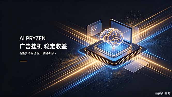 AI Pryzen 广告挂机｜24小时自动跑，日入300-500，新手零门槛-紫橙网创项目网
