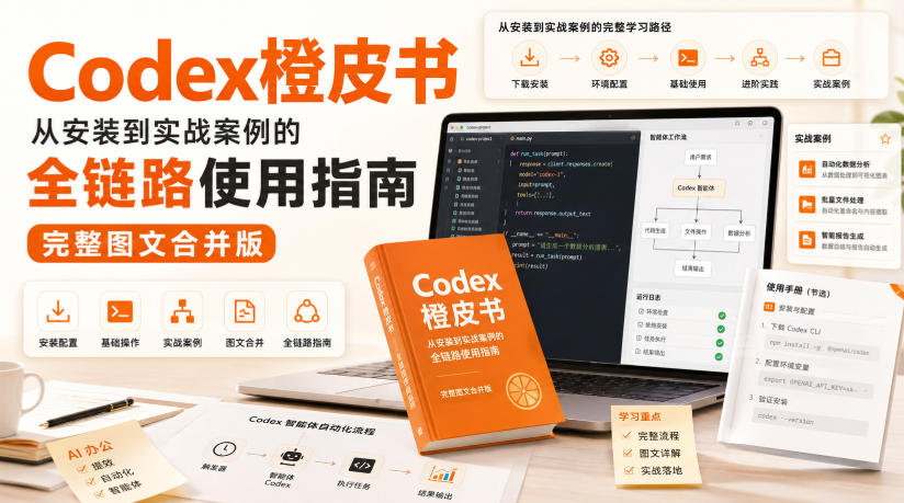 Codex橙皮书,从安装到实战案例的全链路使用指南,完整图文合并版-紫橙网创项目网