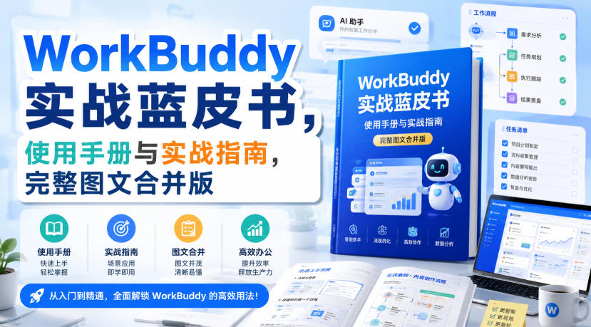 WorkBuddy实战蓝皮书,使用手册与实战指南,完整图文合并版-紫橙网创项目网