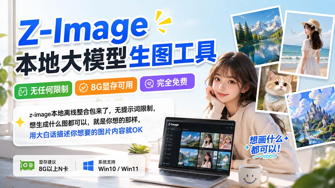 Z-Image本地大模型生图工具,无任何限制·8G显存可用·完全免费-紫橙网创项目网