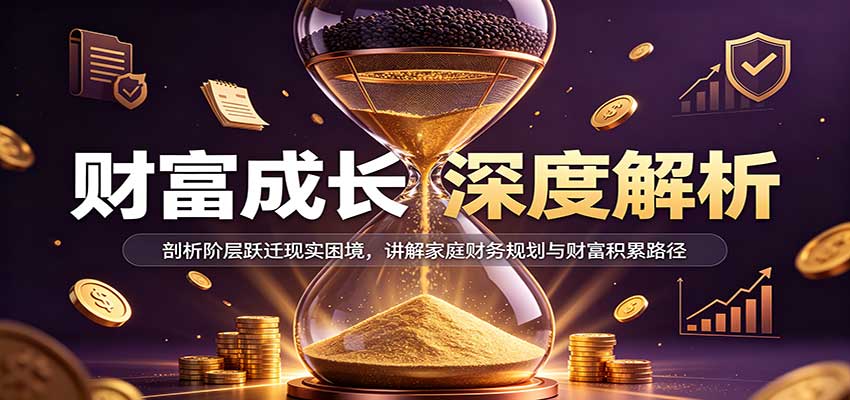 财富成长深度解析：剖析阶层跃迁现实困境，讲解家庭财务规划与财富积累路径-紫橙网创项目网
