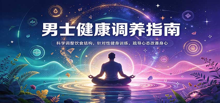 男士健康调养指南:科学调整饮食结构,针对性健身训练,疏导心态改善身心-紫橙网创项目网